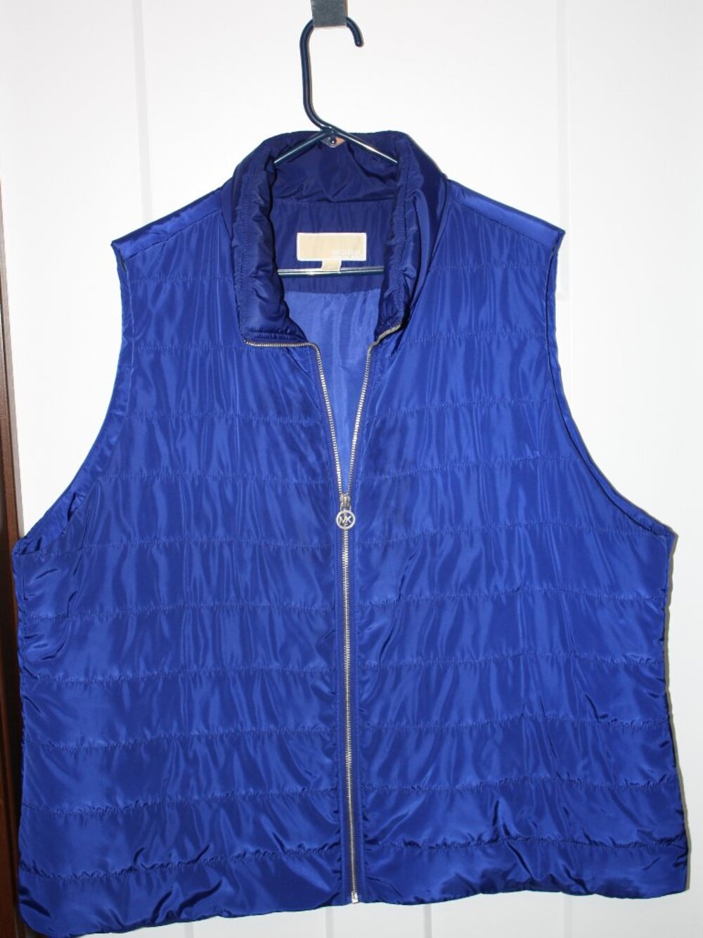 Michael Kors, Blue quilted vest, size 3X